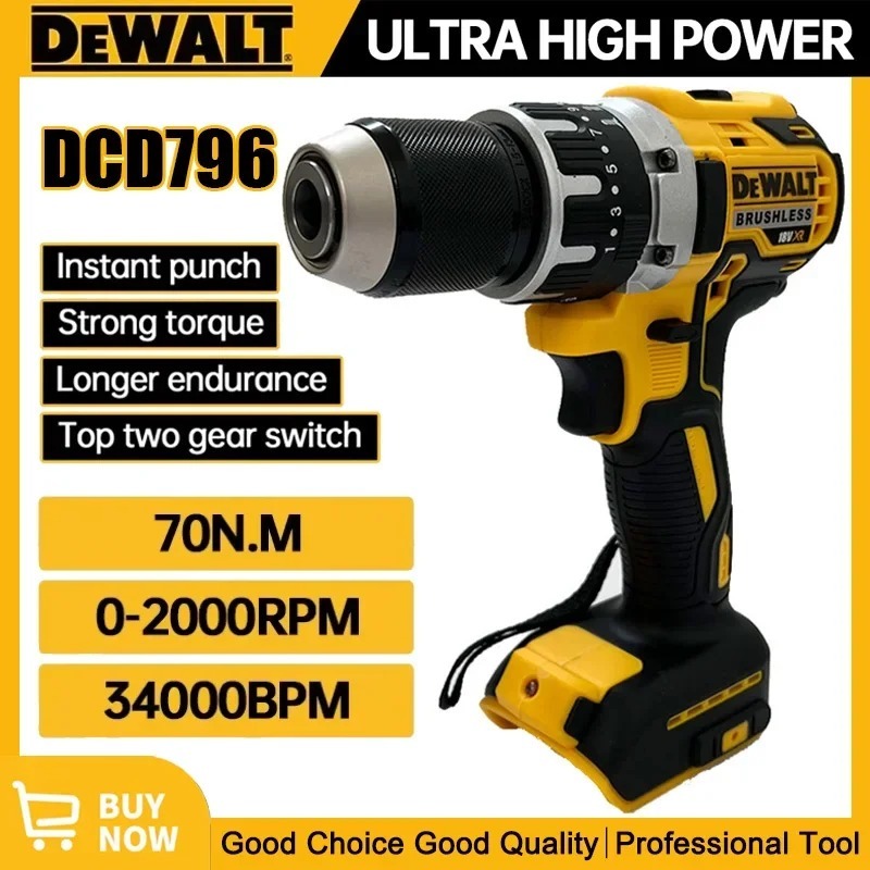 Woodworking Essential Tools - Trapano Avvitatore a Percussione Brushless Dewalt
