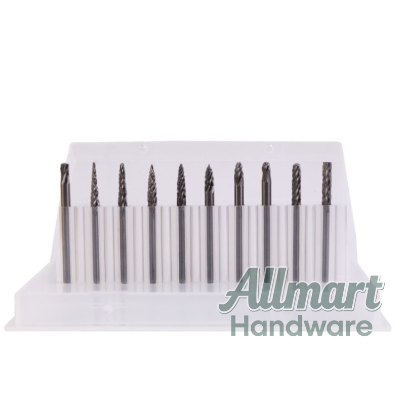Woodworking Kits - Set di 10 Frese Rotative in